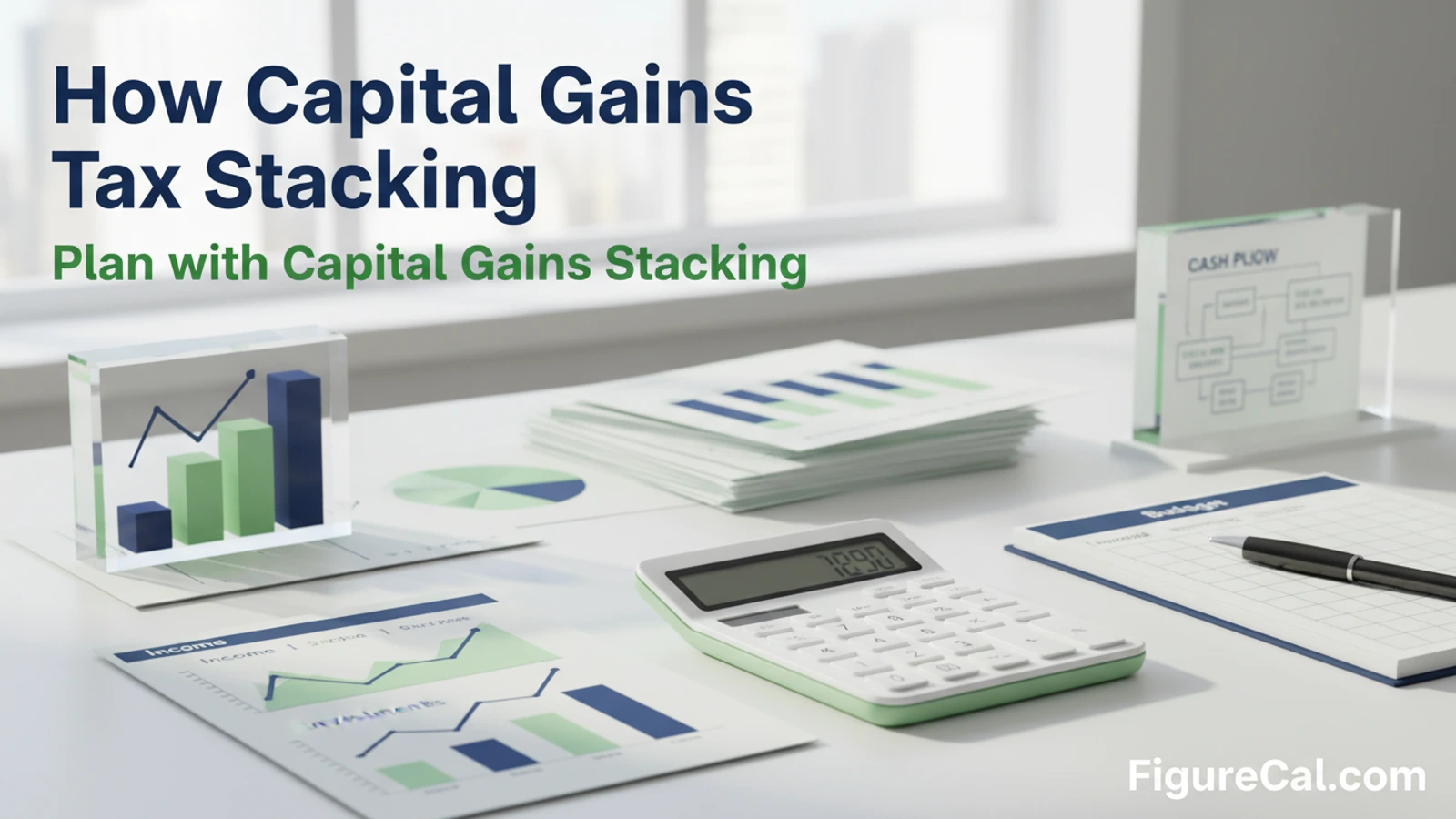 How Capital Gains Tax Stacking Works — 2026 LTCG Rates Explained finance calculator guide with planning chart