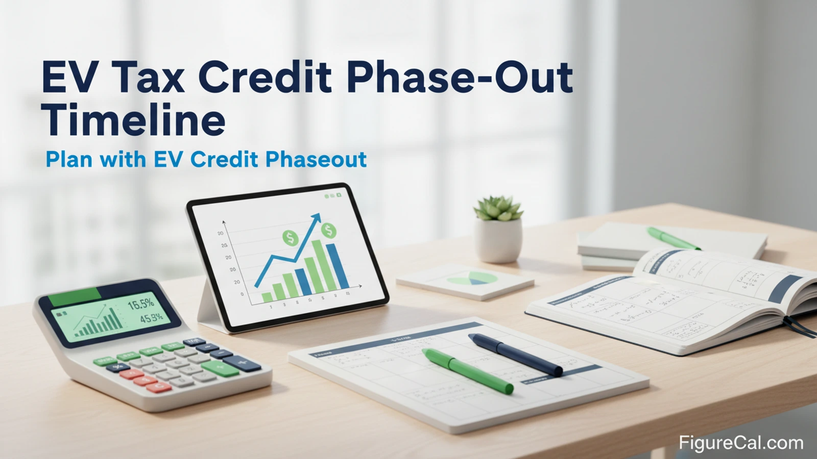 2026 EV Tax Credit Phase-Out Timeline — IRC §30D Terminated, §25E Survives | FigureCal 2026 EV Tax Credit Phase-Out Timeline — IRC §30D Terminated, §25E Survives finance calculator guide with planning chart
